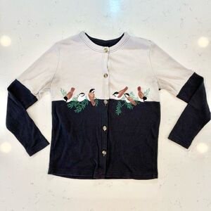 Blair Boutique Long-Sleeve Stitched Bird Cardigan, Women’s S